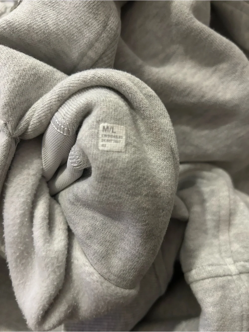 Lululemon scuba oversized half zip hoodie heathered core ultra light gray m/L
